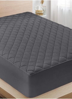 Utopia Bedding Utopia Bedding Quilted Fitted Mattress Pad (Queen, Grey) - Elastic Fitted Mattress Protector - Mattress Cover Stretches up to 16 Inches Deep - Machine Washable Mattress Topper  - Image 1
