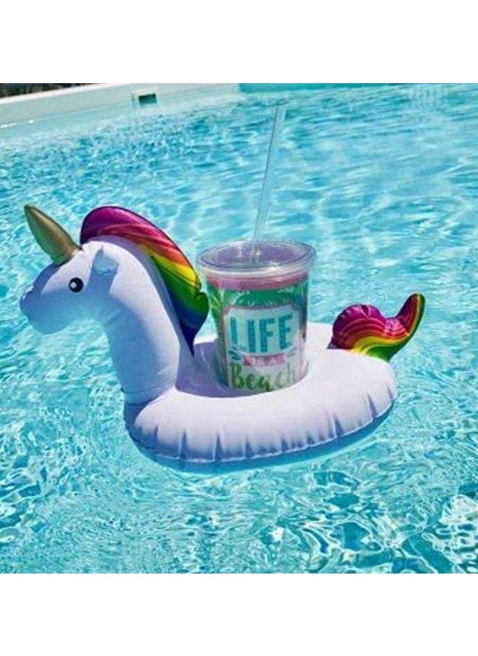 Vitacelli - Inflatable Pool Floatie Drink Cup Holders for Swimming Pools and Hot Tubs – Inflatable Drinks Holders – Party Props and Pool Accessories - Image 1