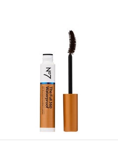 No7 The Full 360 Waterproof - Brown/Black - Sweat-Proof, Rain-Proof, Tear-Proof Mascara - Adds Volume, Length & Curl for Up to 12 Hours (7ml)  - Image 2