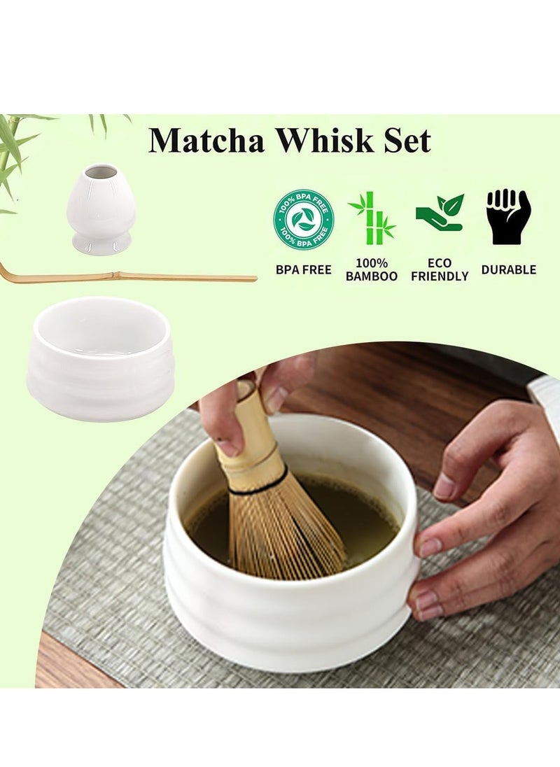 WENTCCION Matcha Tea Set Matcha Bowl and Whisk set Matcha Starter Kit Matcha Ceremony Kit Japanese Tea Ceremony Set for Matcha Making  - Image 4