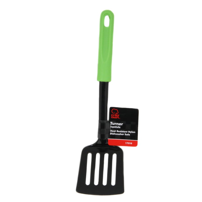Chef Craft Basic Nylon Spatula/Turner, 11.5 inch, Green - Image 2