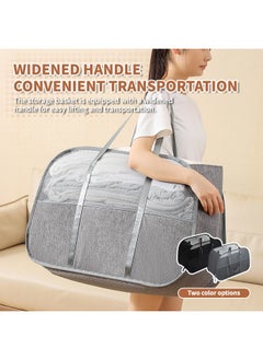 95L Large Capacity Laundry Bag Travel, Mesh Laundry Basket With Handles,Foldable Laundry Organizer, Easy to Carry Dirty Clothes Bin, For Laundry Room, Hotel, Bedroom, Dormitory, Home Gym - pzsku/Z7C06D9D9574568841868Z/45/_/1739168441/9751f61e-9079-43b5-bf78-9483de2018ed