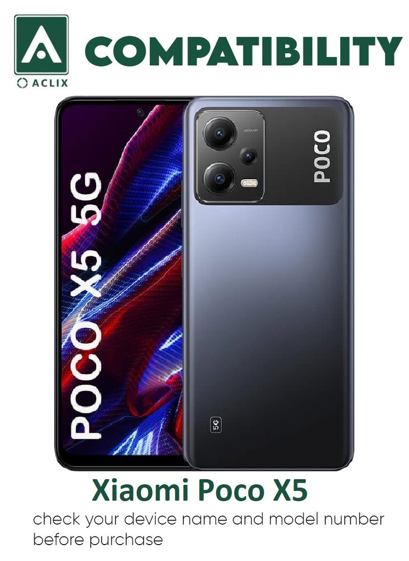 ACLIX 4 Pieces Antistatic ESD Dustproof Premium Quality High Definition Tempered Glass Screen Protector Designed For Xiaomi Poco X5 - Image 3