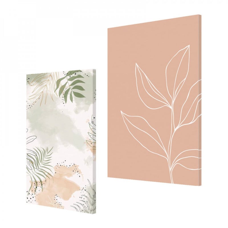 Marktna A double canvas painting with a modern design, total size 100 x 70 cm - Image 2