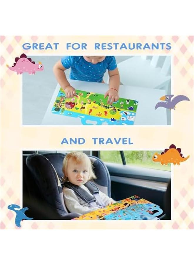 FYLX 4  Sticker Books for Kids 3D Puffy Stickers Books 126  Cute Waterproof Stickers Perfect for Kids Boy and Girl Travel Learning  Animals Dinosaurs Insects Ocean Animals) - Image 4