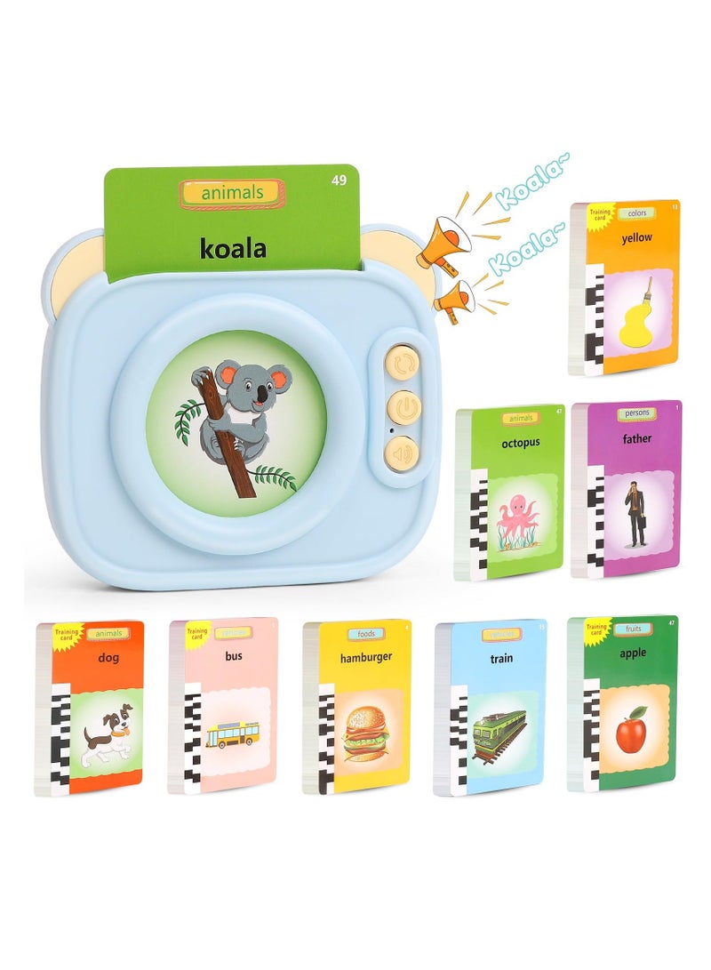 Talking Flash Cards for Toddler 1 2 3 4 Year Olds, Language Learning Toys, Pocket Speech Therapy Toys, Autism Toys, Montessori Toys with 224 Words, Children's Sensory Learning Educational Gifts - Image 1