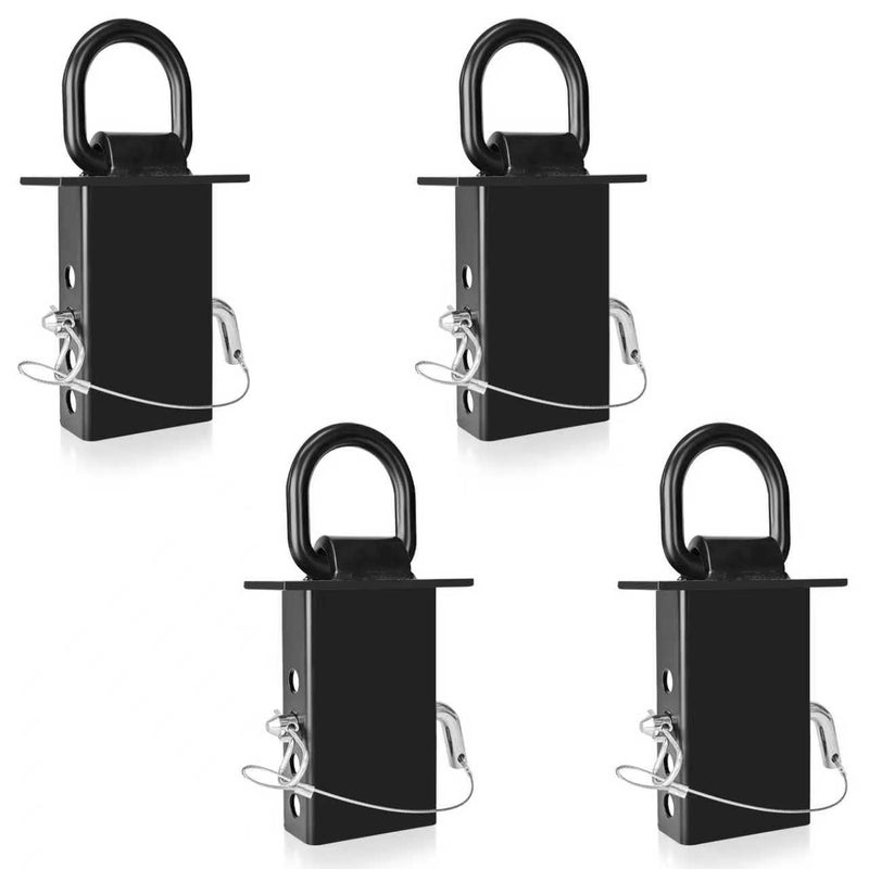 Stake Pocket D Ring for Trailer 12 Hitch Pin 4 Holes 18000lbs Heavy Duty DRing Removable Tie Downs for for Utility Trailers Flatbed Trucks4 Pack