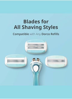 DORCO Dorco Eve 3 (Handle + 2 Blades) Original Imported  - Image 4