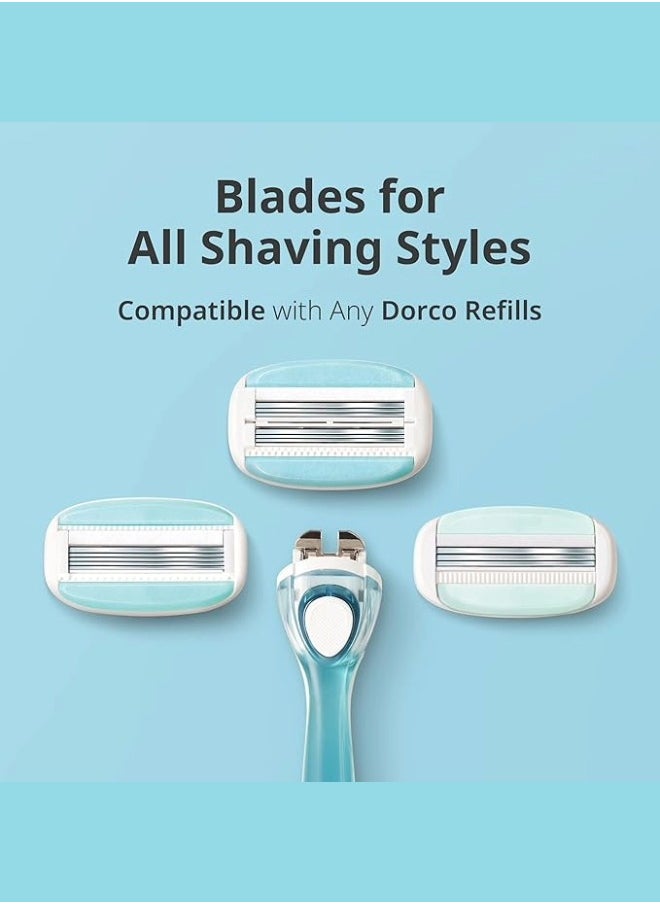 DORCO Dorco Eve 3 (Handle + 2 Blades) Original Imported  - Image 4
