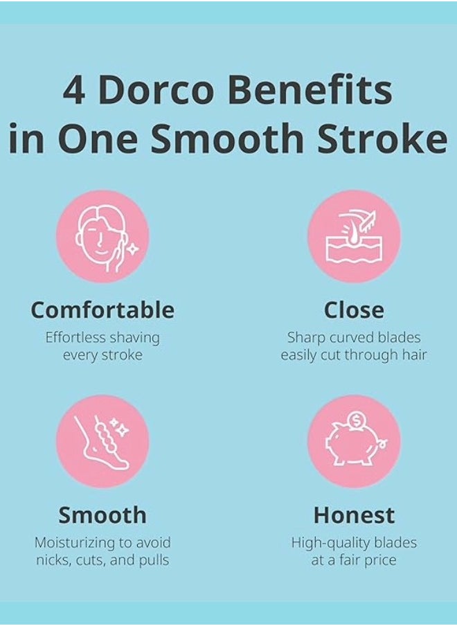 DORCO Dorco Eve 3 (Handle + 2 Blades) Original Imported  - Image 5