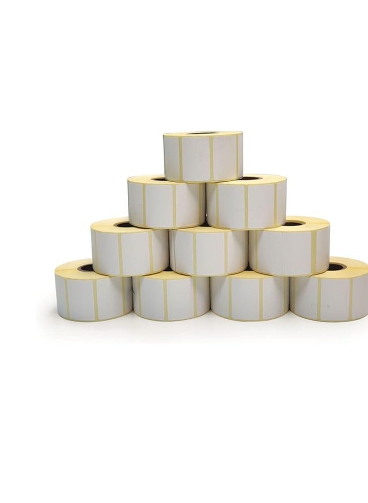 Office Maker 10-Piece Barcode Label Roll White Model Number : Barcode Labels 50.8mm x 25.4mm TTR 10 Pieces - Image 3