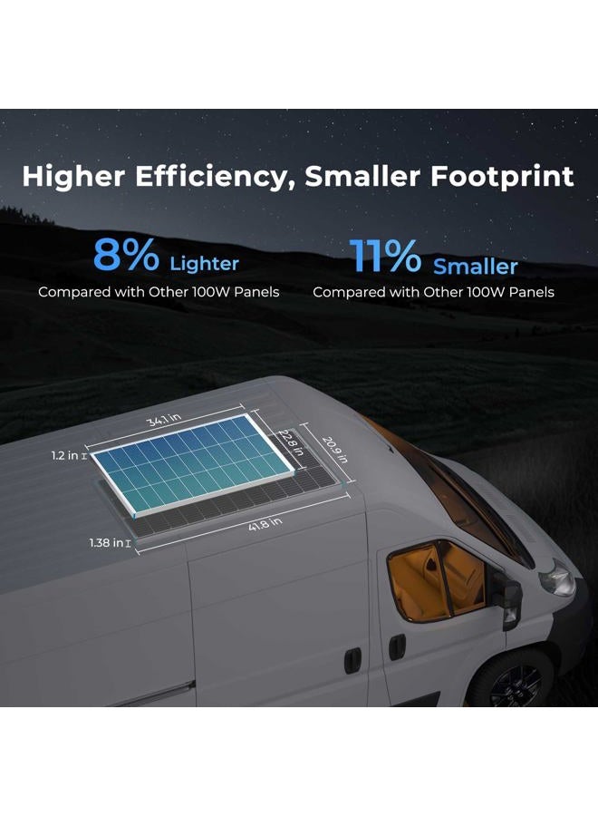 Renogy 【New Upgrades】 Renogy 200 Watt Solar Panel Kit 12 Volt N-Type Starter Kit with 2 Pcs 100W Solar Panel and 30A PWM Charge Controller for RV, Boats, Trailer, Camper, Marine,Off-Grid System - Image 4