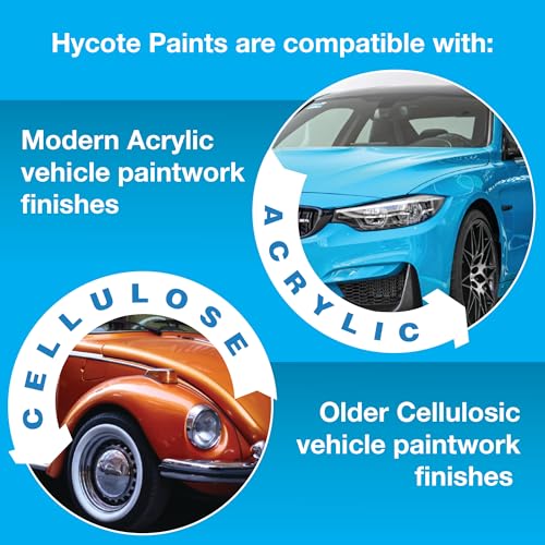 Hycote طلاء رذاذ أسود سريع الجفاف من هايكوت للأسطح المعدنية والبلاستيكية الصلبة غير اللامع 135 أونصة - Image 3