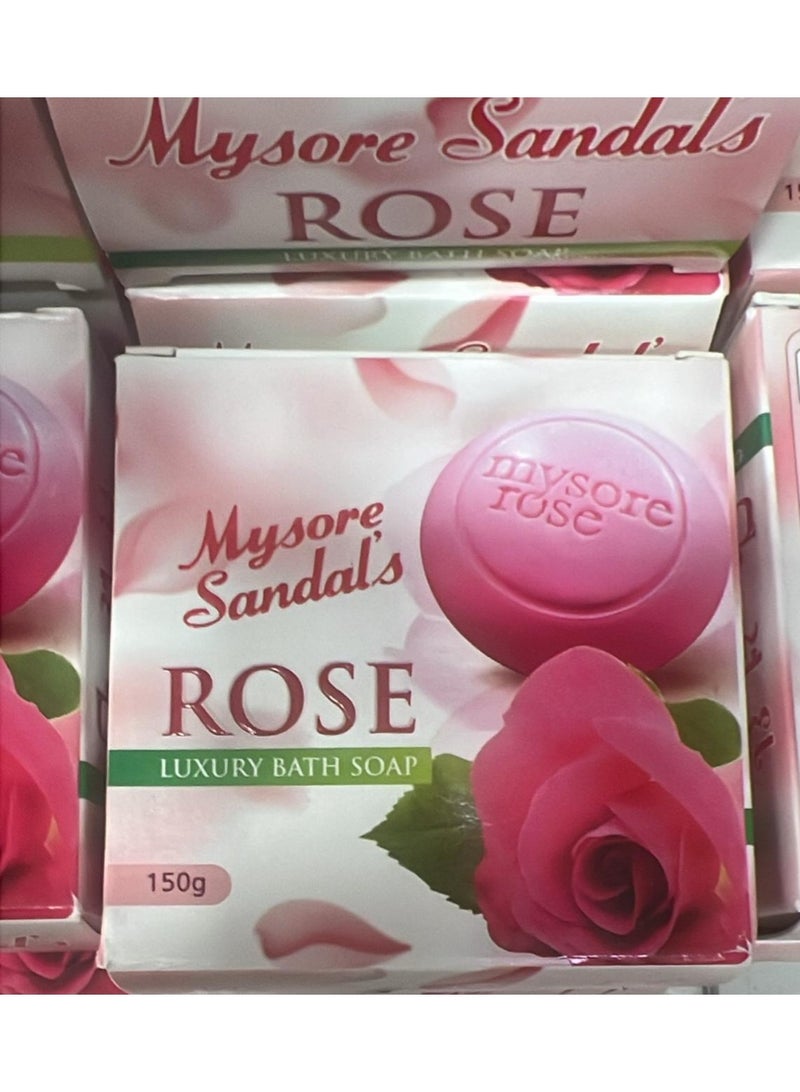 Mysore Sandals Pack Of Two Mysore Sandals Rose Luxury Soap - Image 2