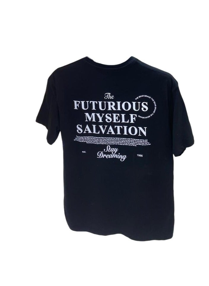 BLUE MAX COTTON Men's Round T-shirt printed - Image 2