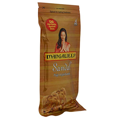 Mangaldeep Puja Agarbatti, Sandal, 60 Sticks (Pack of 2) - Image 2