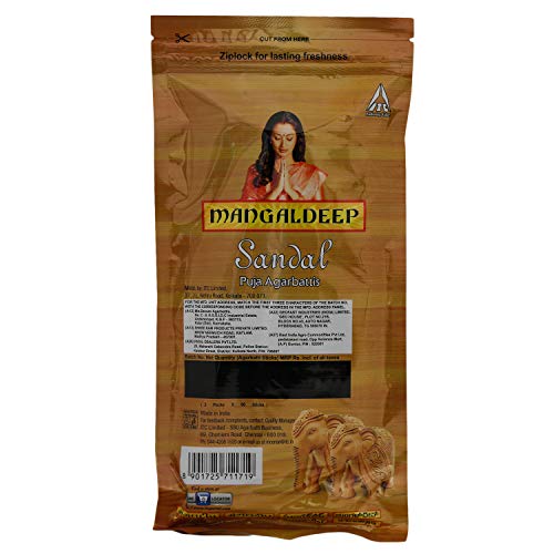 Mangaldeep Puja Agarbatti, Sandal, 60 Sticks (Pack of 2) - Image 3