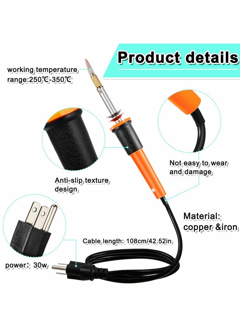 Excefore Electric Hot Knife Cutter Tool, Hot Knife Multipurpose Stencil Cutter with Metal Stand, 10 Pieces Blades, 2 Pieces Chuck Sleeves for Cutting Carving Soft Thin Styrofoam ( 12 Pieces )  - Image 4