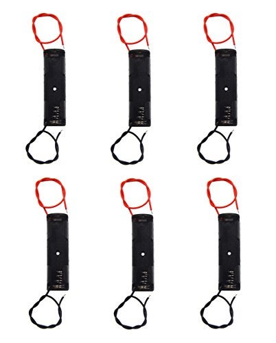 LAMPVPATH (Pack of 6) Single AA Battery Holder, 1 X 1.5V AA Battery Holder, AA Battery Holder with Leads Wires - Image 5