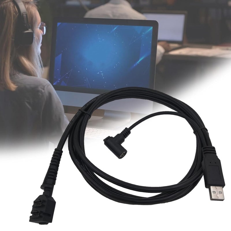 كابل الماسح الضوئي المزدوج 14 سنًا DC5521 أنثى إلى USB 2.0 بطول 200 سم دقيق لـ VX805 VX820 كابل ماسح ضوئي ثابت ومتسق - Image 2