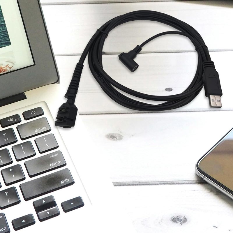 كابل الماسح الضوئي المزدوج 14 سنًا DC5521 أنثى إلى USB 2.0 بطول 200 سم دقيق لـ VX805 VX820 كابل ماسح ضوئي ثابت ومتسق - Image 4