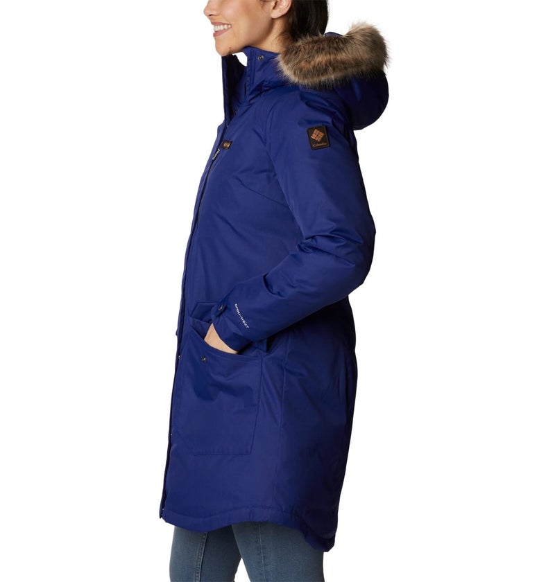 Columbia Women's Suttle Mountain Long Insulated Jacket, Dark Sapphire, Medium - Image 3