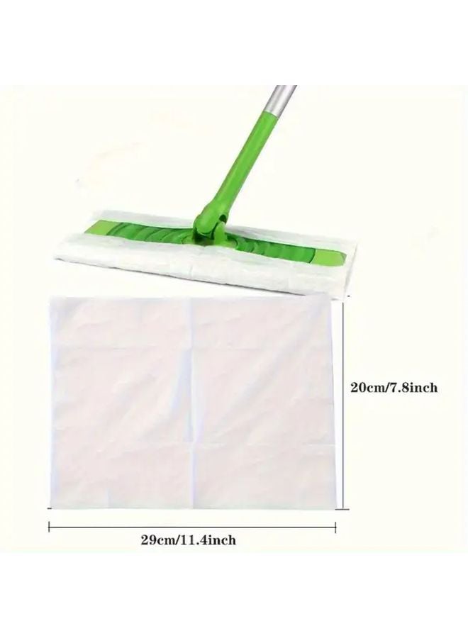 100 Pcs Electrostatic Dry Sweeping Cloths Disposable Dust Free Paper Wet and Dry for Floor Cleaning - Image 4