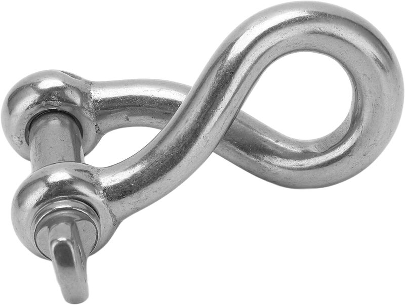 Stainless Steel Twisting Shackle Heavy Duty Screw Pin Anchor Shackle for Marine Yachting 10mm for Yachts, Speedboats, Lifting Devices, Ships - Image 3