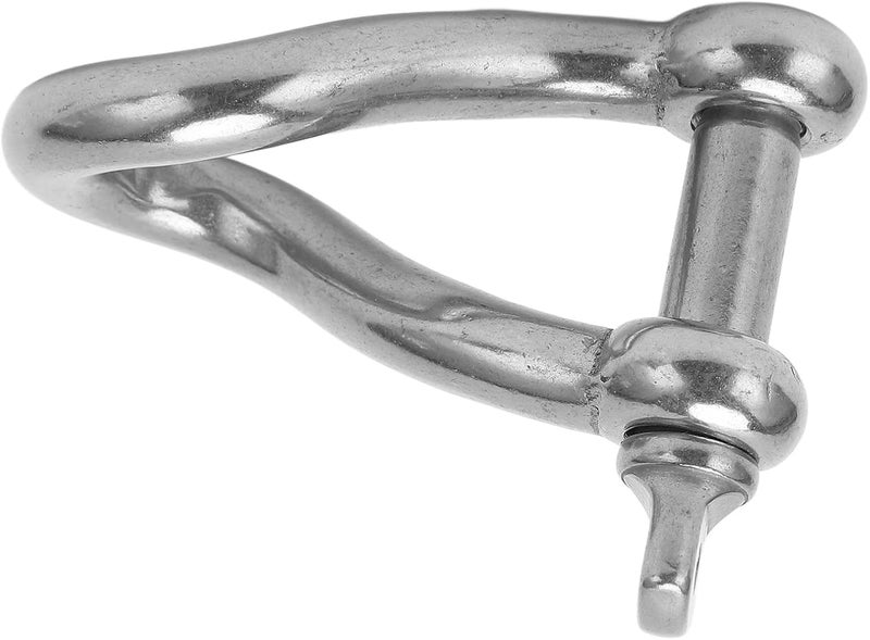 Stainless Steel Twisting Shackle Heavy Duty Screw Pin Anchor Shackle for Marine Yachting 10mm for Yachts, Speedboats, Lifting Devices, Ships - Image 2