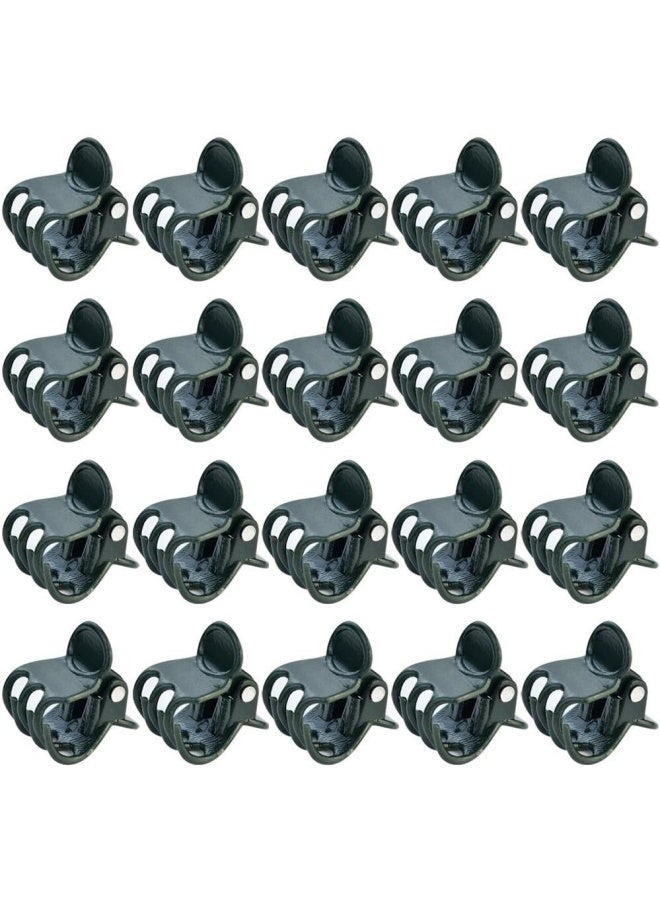 baotongle Baotongle 100 Pieces Plant Clips, Orchid Clips Plant Orchid Support Clips Flower And Vine Clips For Supporting Stems Vines Grow Upright Dark Green  - Image 1
