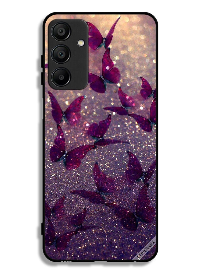 Covernex Samsung Galaxy A15 4G Protective Case Cover Glitter Butterflies  - Image 1