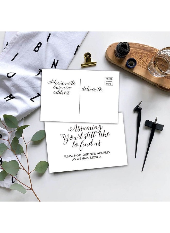 EKSPLODI Moving Announcement Postcards, We've Moved Postcards, Assuming You'd Still Like To Find Us Cards, Change of New Address Moving Announcements, House Warming Gifts, Pack of 50, 4x6 Inch  - Image 2