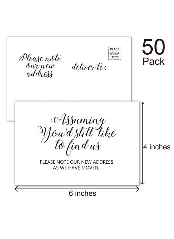 EKSPLODI Moving Announcement Postcards, We've Moved Postcards, Assuming You'd Still Like To Find Us Cards, Change of New Address Moving Announcements, House Warming Gifts, Pack of 50, 4x6 Inch  - Image 3