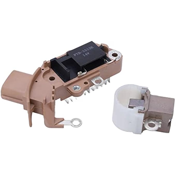 Mrisata Alternator Regulator Set Alternator Voltage Regulator with Brush Holder 1260001810 Replacement for Camry - Image 2