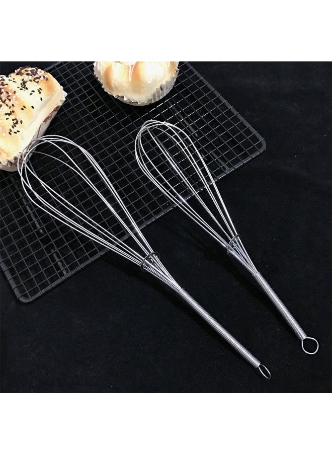 Generic Egg Beater Stainless Steel Spring Egg Beater, Metal Egg Beater Egg Beater Egg Beater Stick-Color:5.  - Image 5