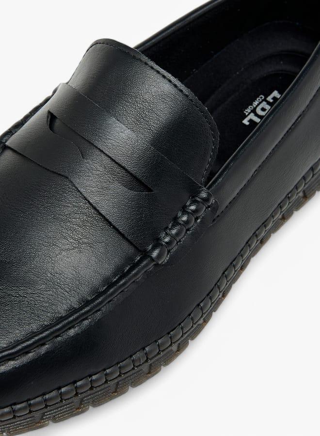 ال بي ال من شو اكسبرس لوفرز رجالي بنقشة جلد مع تفاصيل مقصوصة - Image 4