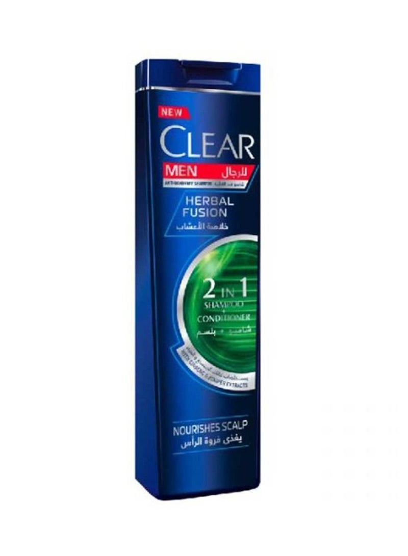 CLEAR شامبو وبلسم 2 في 1 للرجال مضاد للقشرة بتركيبة عشبية 400 مل