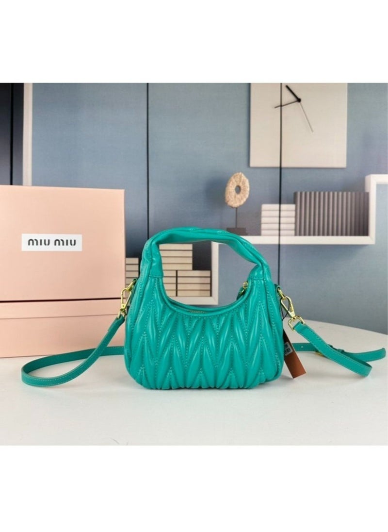 Miu Miu Pleated Cross-body Shoulder Bag Handbag 20*14.5*6cm  - Image 2