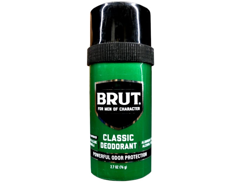 Brut Deodorant 2.7 Ounce Round Solid Classic - Pack of 3 - Image 2