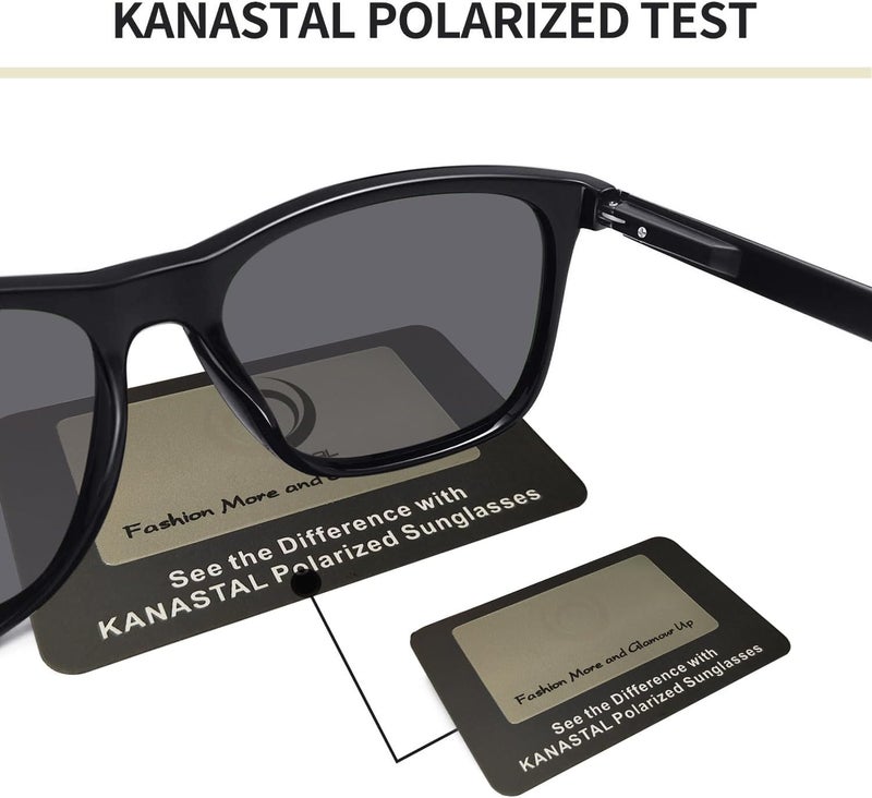 KANASTAL Polarized Sunglasses for Men Women, Classic Square Sports Sun Glasses Driving, Fashion Shades for Womens UV400 Protection Fishing Outdoor Cycling Activities - Image 5