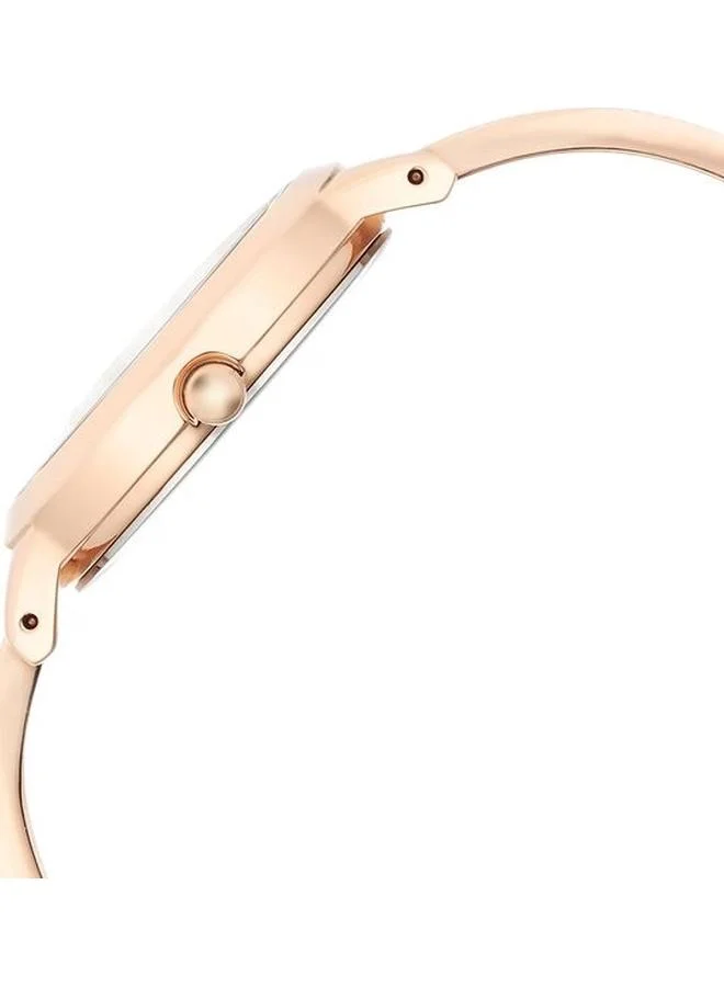 TITAN Women's Analog Display Watch With Rose Gold Metal Strap - 2754WM01