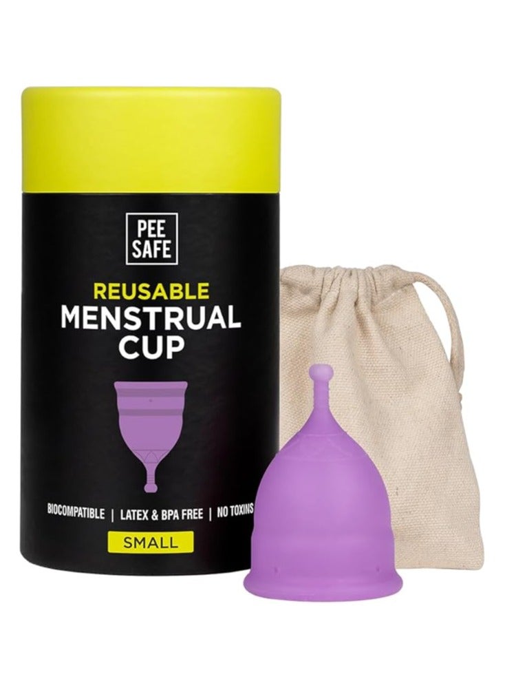 PEE SAFE PEE SAFE Menstrual Cup (Small) | Suitable for 18 Years & Below | Odour & Rash-Free | 100% Medical Grade Silicone | Comes with Travel Friendly Pouch | Leakage Proof & Infection Free - Image 1