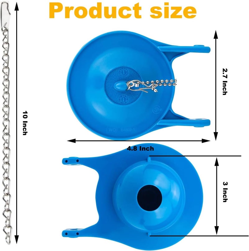 Lceyco 3-Inch Toilet Flappers Replacement Compatible with Gerber 99-788 Rubber Toilet Flapper Fits 3 Inch Toilet Flush Valve, Easy to Install, 1-Pack - Image 5
