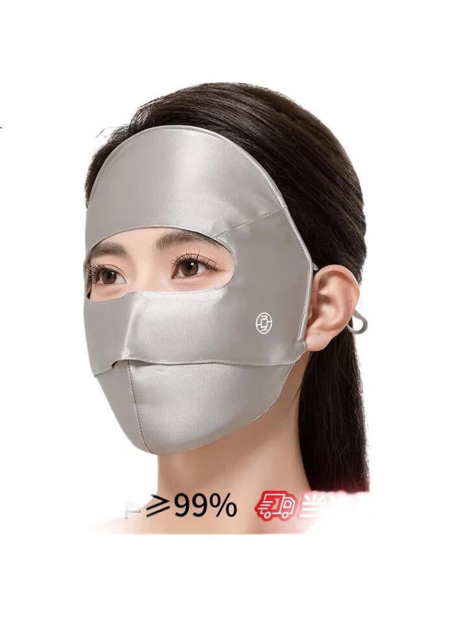 Xia Qin Silk Sun Protection Face Mask, Uv-Resistant, Full Face, Medical Beauty, [Moluqizi] Silk Sun Protection Face Mask Model