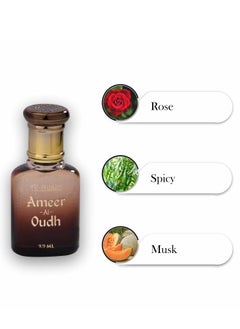 Al Nuaim Al-Nuaim Ameer Al Oudh Alcohol Free Attar Roll On - 9.9ml | Exquisite & Long Lasting Fragrance  - Image 5