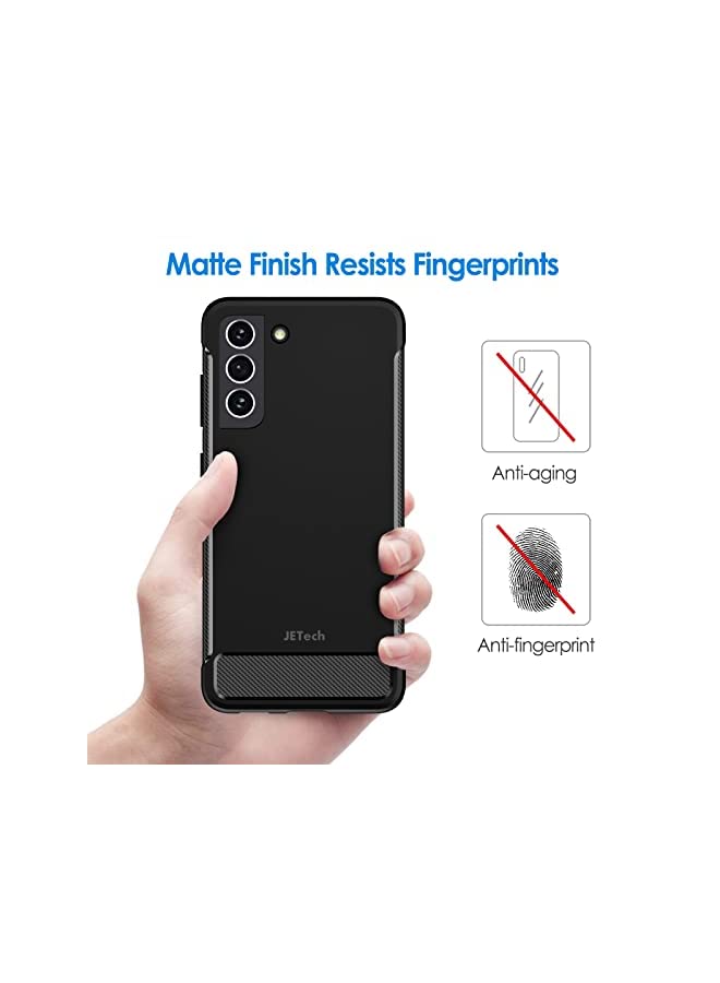 Jetech Slim Fit Case for Samsung Galaxy S21 FE 5G 6.4-Inch, Thin Phone Cover with Shock-Absorption and Carbon Fiber Design (Black) - Image 4