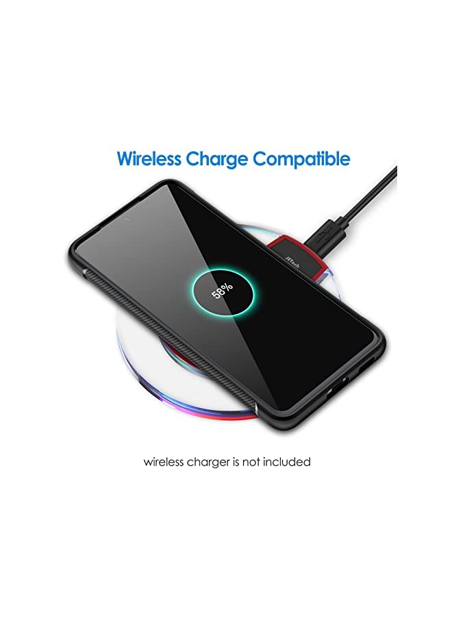 Jetech Slim Fit Case for Samsung Galaxy S21 FE 5G 6.4-Inch, Thin Phone Cover with Shock-Absorption and Carbon Fiber Design (Black) - Image 3