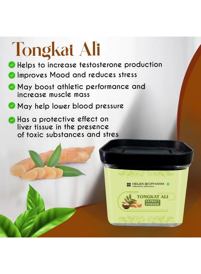 Heilen Biopharm Heilen Biopharm Long Jack Tongkat Ali Root Extract Powder 100:1 TestoPump with 5% Active Eurycomanone For Stamina & Energy Boost - 200 g  - Image 4