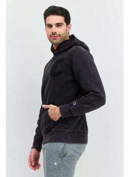 Champion Men Sportswear Fit Outdoor Sweatshirts, Washed Black  - Image 2