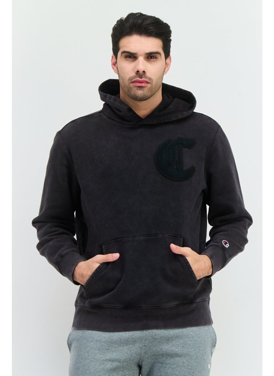 Champion Men Sportswear Fit Outdoor Sweatshirts, Washed Black  - Image 1